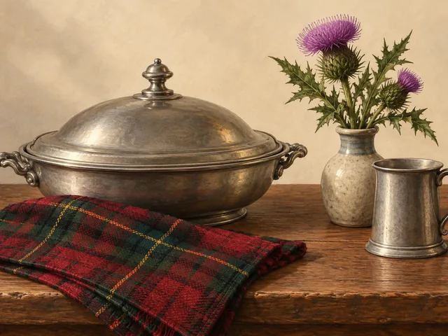 Editorial illustration of Burns Night
