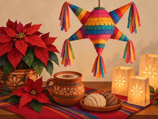 Editorial illustration of Las Posadas