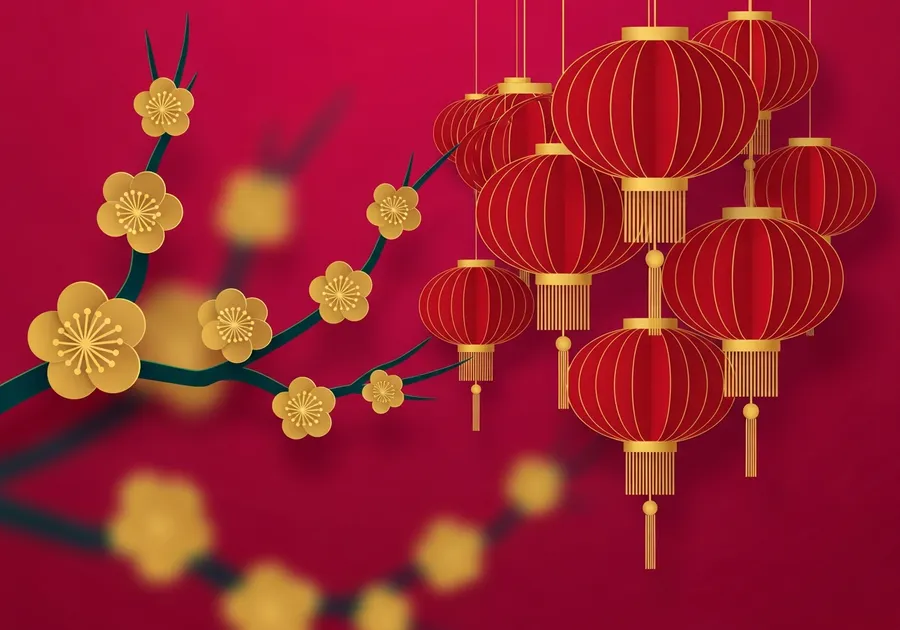 Editorial illustration of Lunar New Year