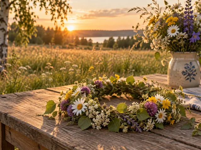 Editorial illustration of Midsummer