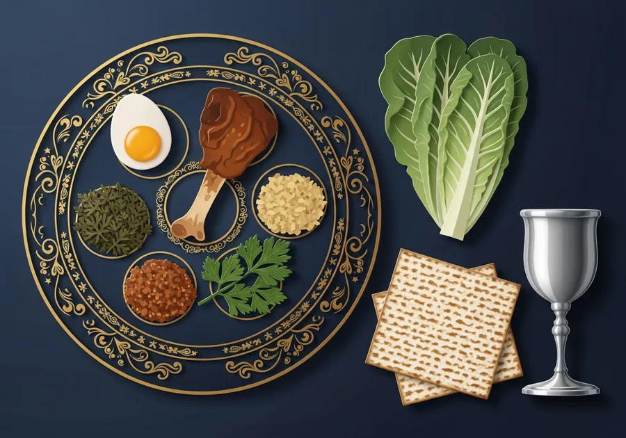 Editorial illustration of Passover