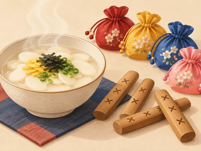 Editorial illustration of Seollal