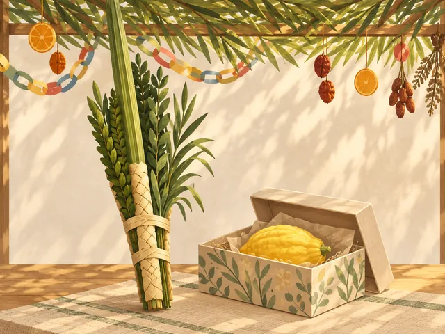 Editorial illustration of Sukkot